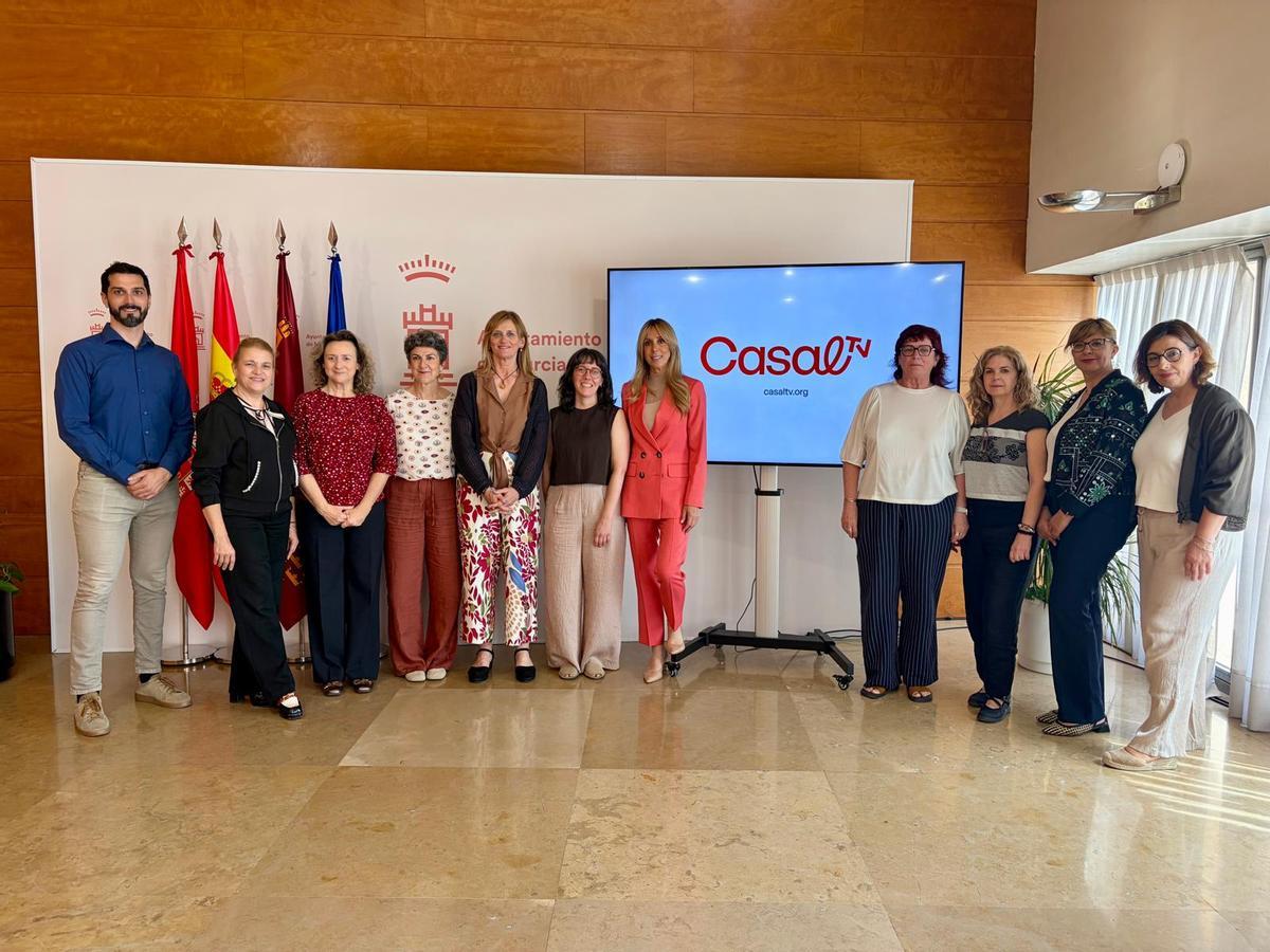La concejal de Bienestar Social, Familia y Salud, Pilar Torres, en la presentación de Casal TV