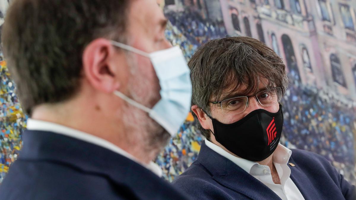 Oriol Junqueras y Carles Puigdemont.