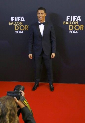 La alfombra roja de la gala del Balón de Oro 2014