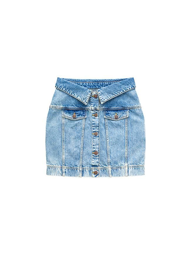 Todas las imágenes de la colección de Moschino x H&M: minifalda vaquera