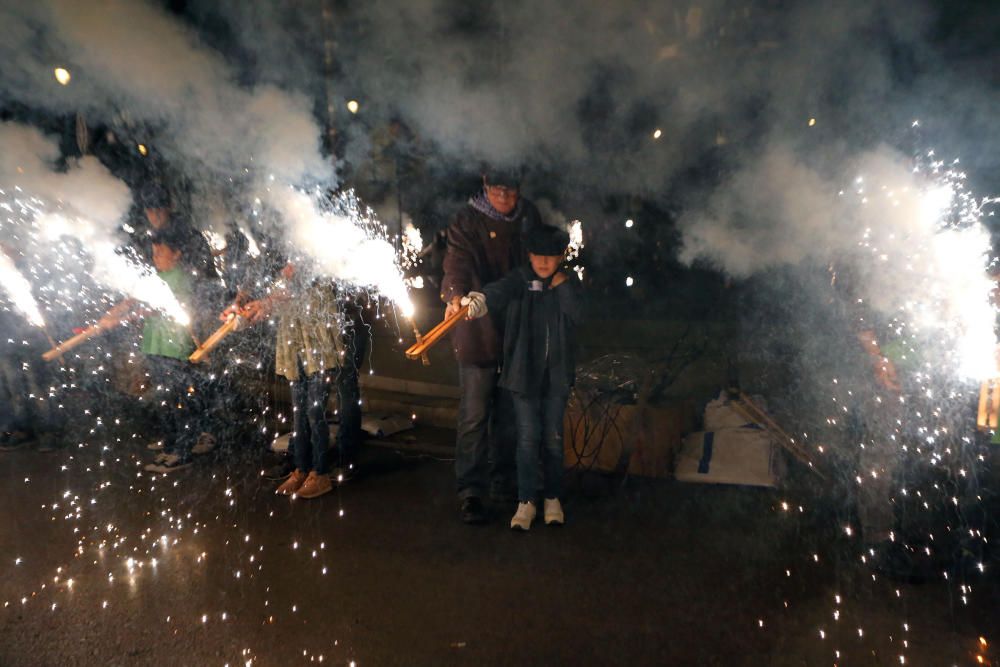 Instante de la Passejà de Sant Onofre celebrada el sábado por la noche en Quart de Poblet.