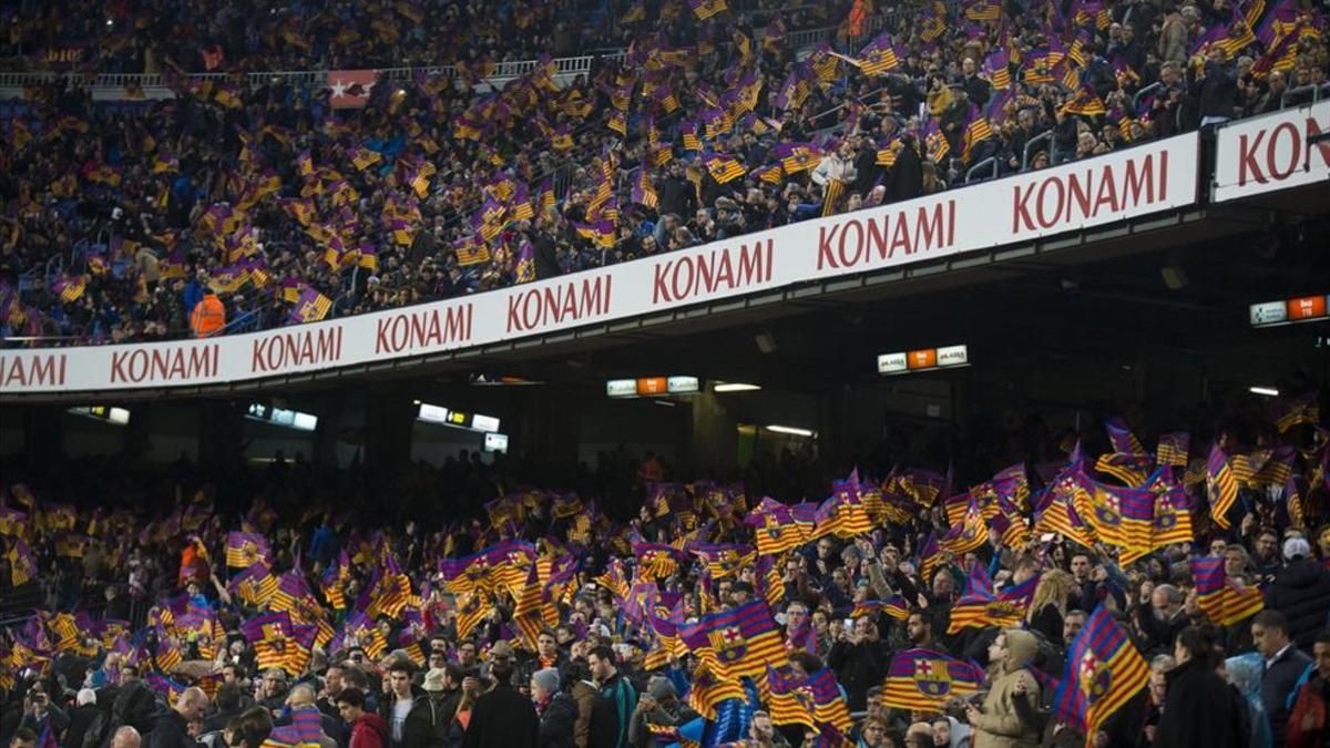 La grada no se llenó en el Camp Nou para ver cómo el equipo llegaba a la final de Copa