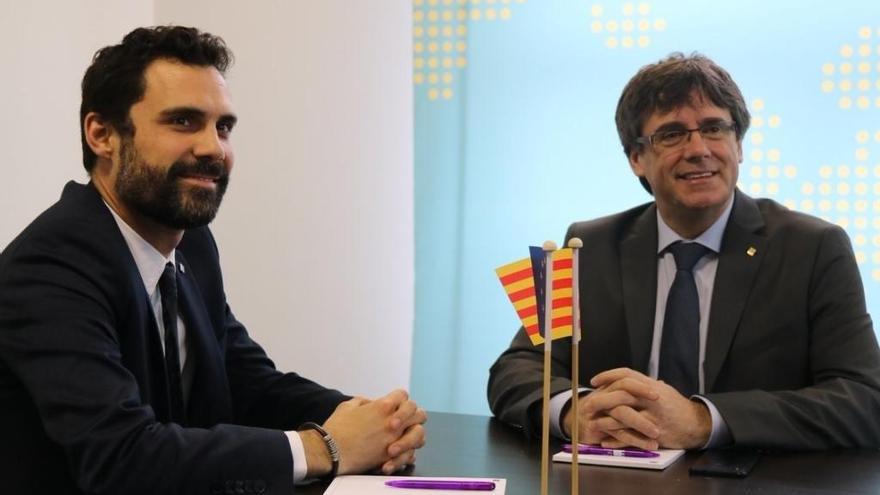 Torrent, reunit amn Puigdemont en una foto d&#039;arxiu.