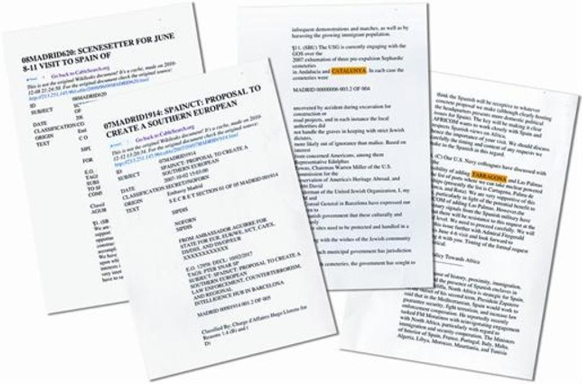 Algunas de las filtraciones en las que aparece la palabra 'Catalunya' o 'Tarragona'.