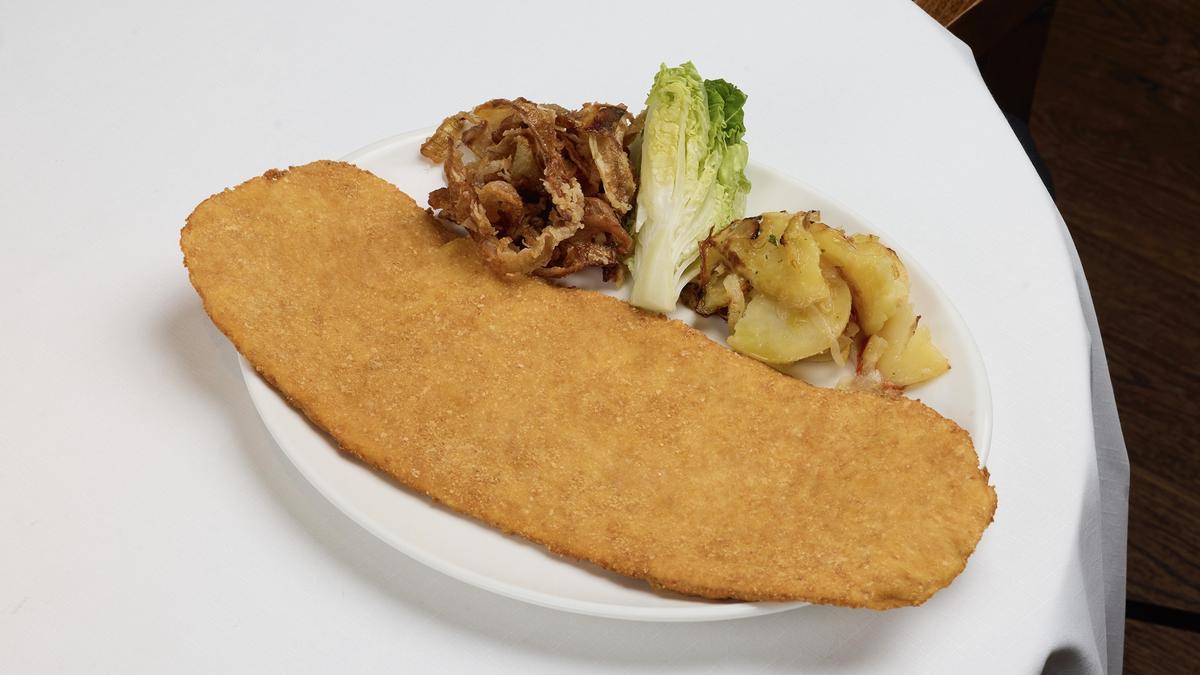 El escalope Armando, en toda su grandeza.