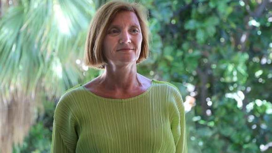 Catherine Grenier, durante el encuentro que tuvo lugar en el interior del Museo Picasso.