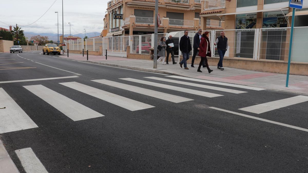 Una de las calles que se han asfaltado en Mutxamel