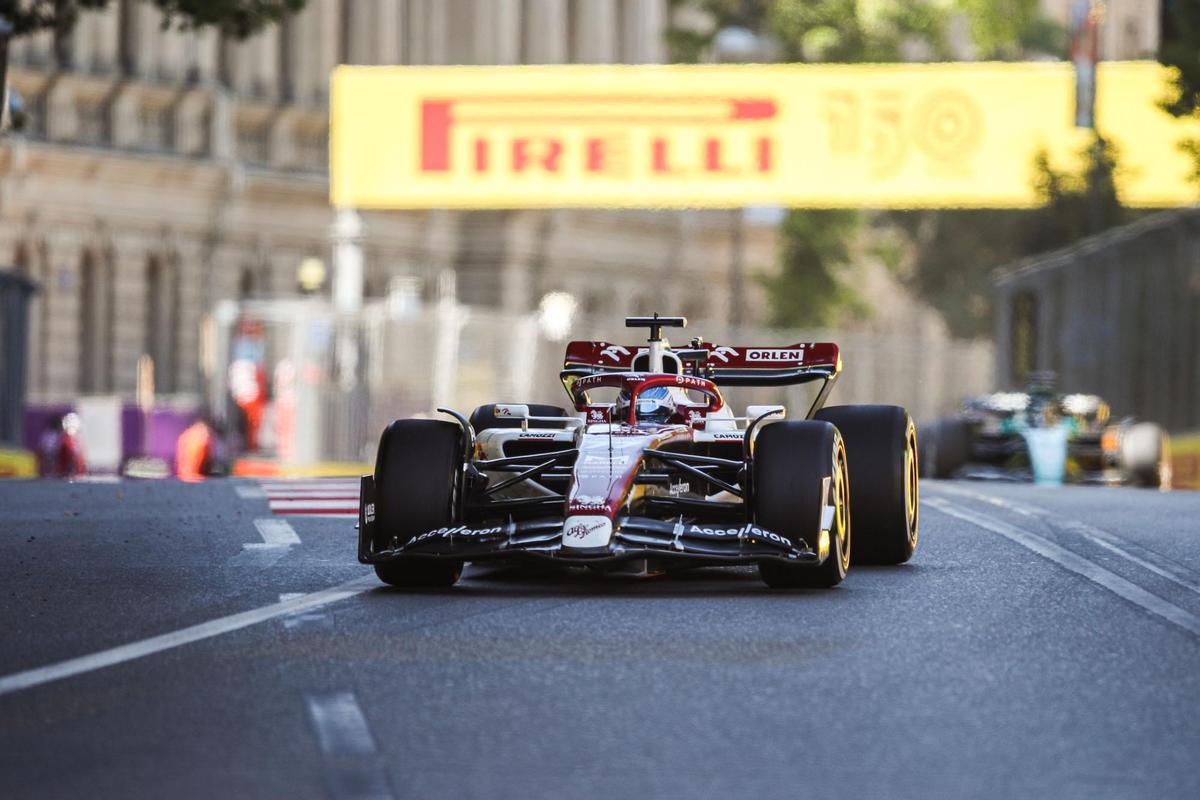 Baku (Azerbaijan), 12/06/2022.- Finnish Formula One driver Valtteri Bottas of Alfa Romeo Racing in action during the Formula One Grand Prix of Azerbaijan at the Baku City Circuit in Baku, Azerbaijan, 12 June 2022. (Fórmula Uno, Azerbaiyán, Roma) EFE/EPA/ALI HAIDER