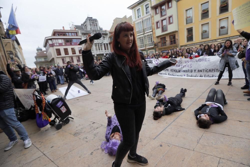 Manifestación feminista en Oviedo