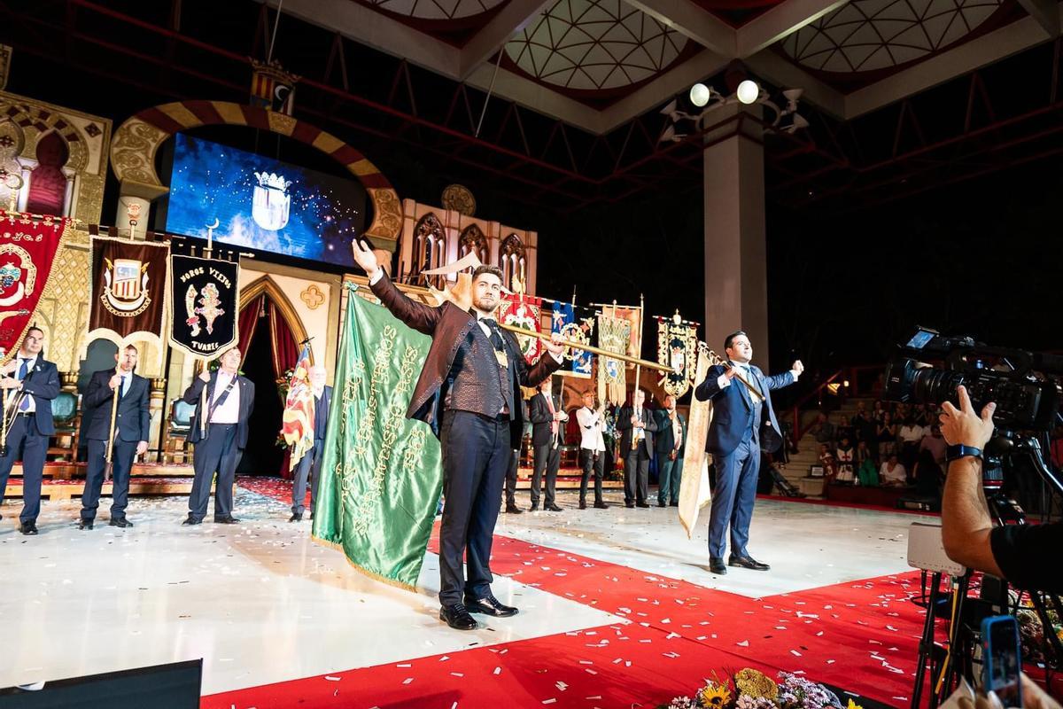 Los capitanes durante el acto