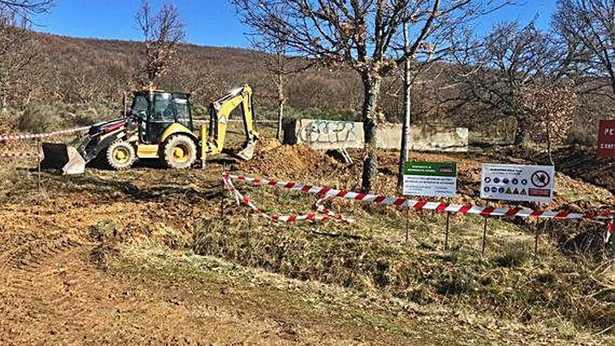 Obras del plan contra la sequía realizadas en Asturianos.