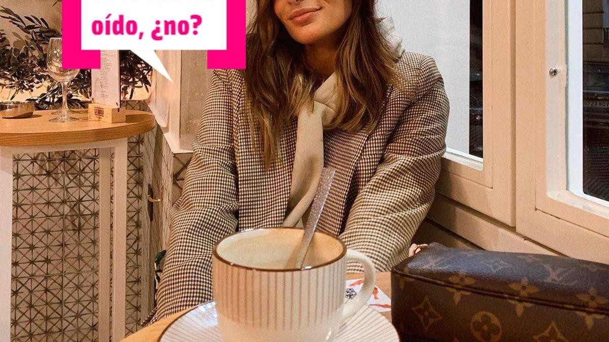 Susana Molina tomándose un café y posando para Instagram