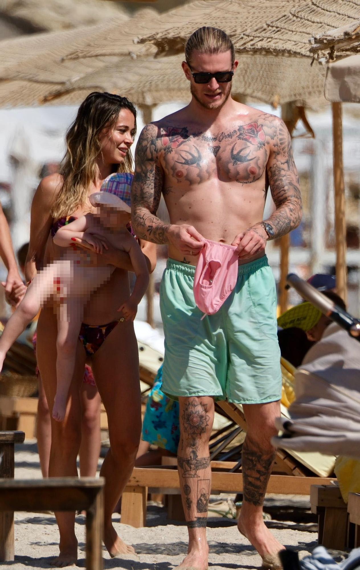 Loris Karius y su pareja, la periodista italiana Diletta Leotta. Sergio Garrido