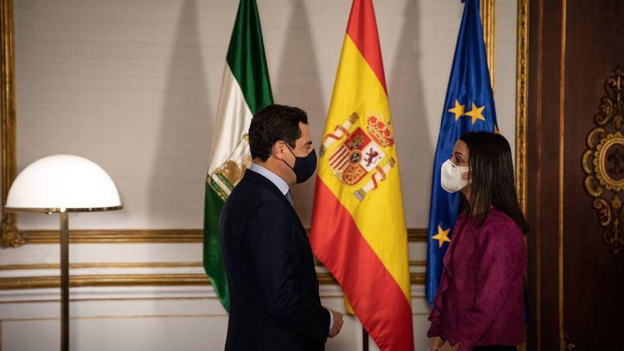 Juanma Moreno e Inés Arrimadas.