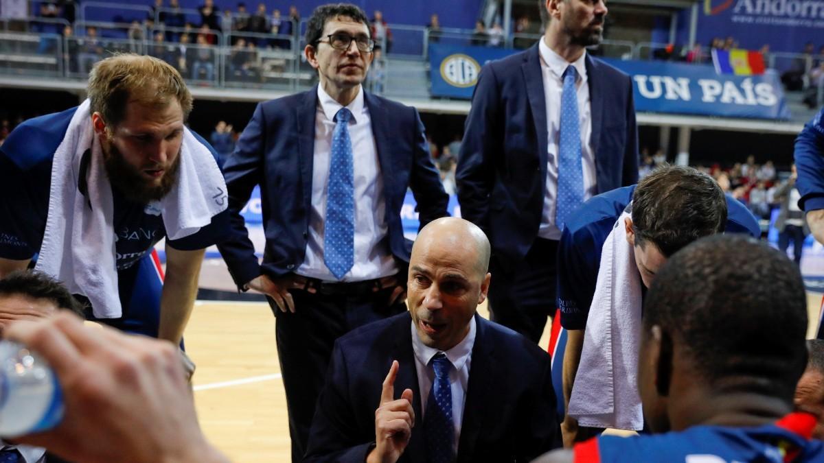 Joan Peñarroya, en su etapa de técnico del Morabanc Andorra