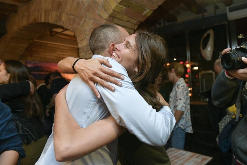 Celebració de Marc Aloy després de la victòria a l