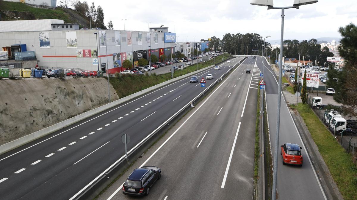 Un tramo de la autovía A-55