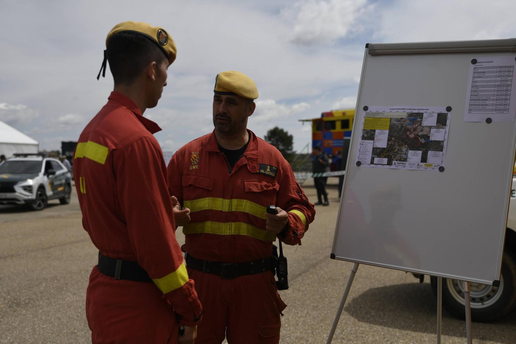 Así ha sido el simulacro forestal transfronterizo desplegado en Aliste
