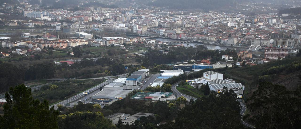 Polígono empresarial de O Vao, en Pontevedra.