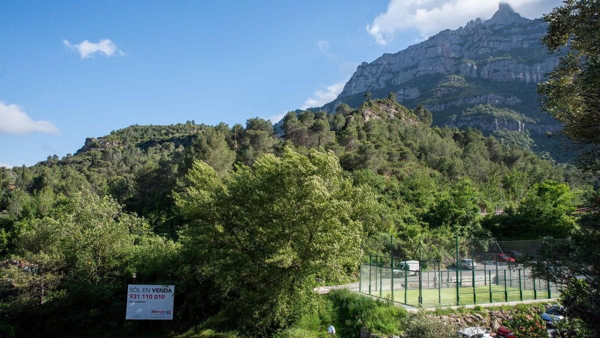Extrem dels terrenys de Monistrol de Montserrat on es proposa construir el nou insititut