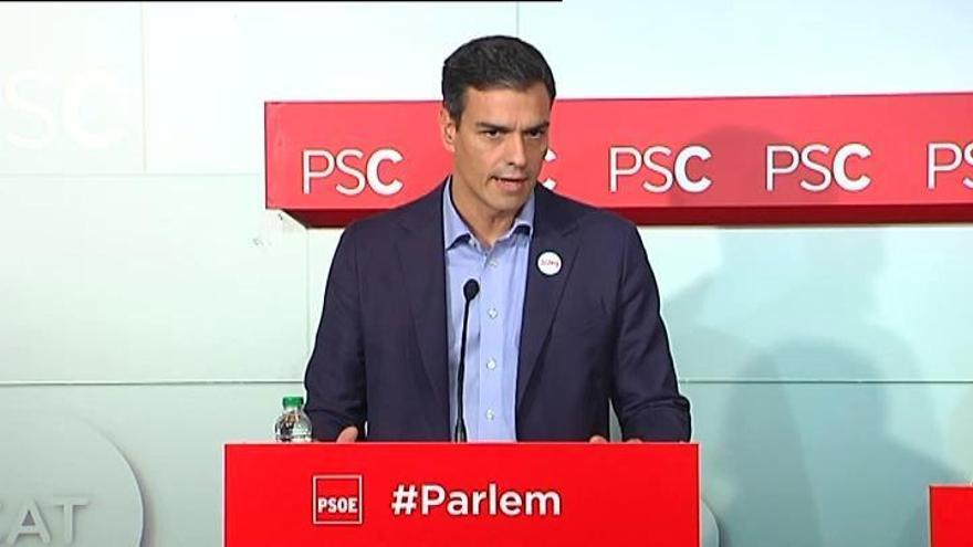 Sánchez: "Apoyaremos la respuesta del Estado"