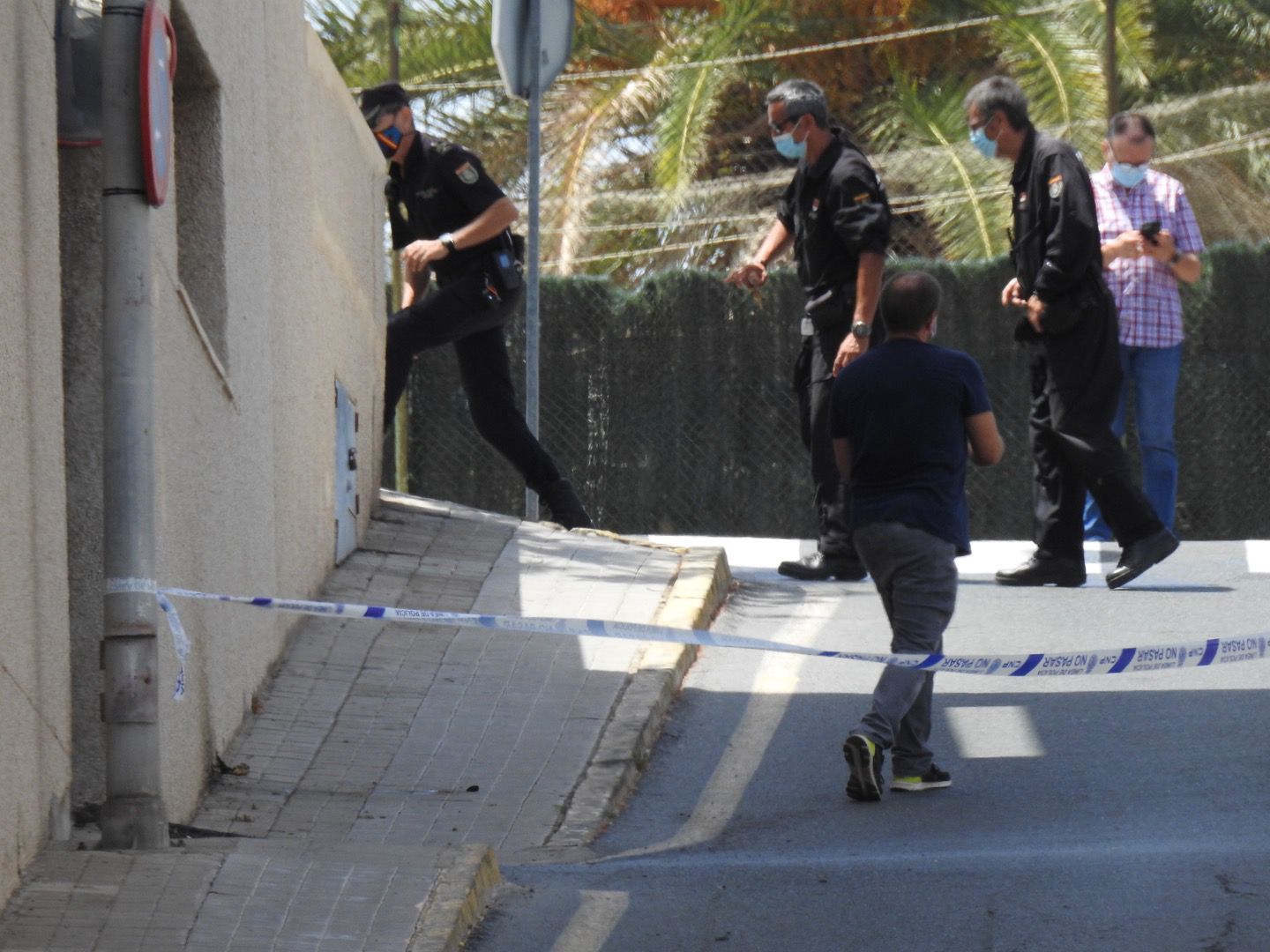 Protocolo de seguridad: objeto sospechoso en la Comisaría de Maspalomas