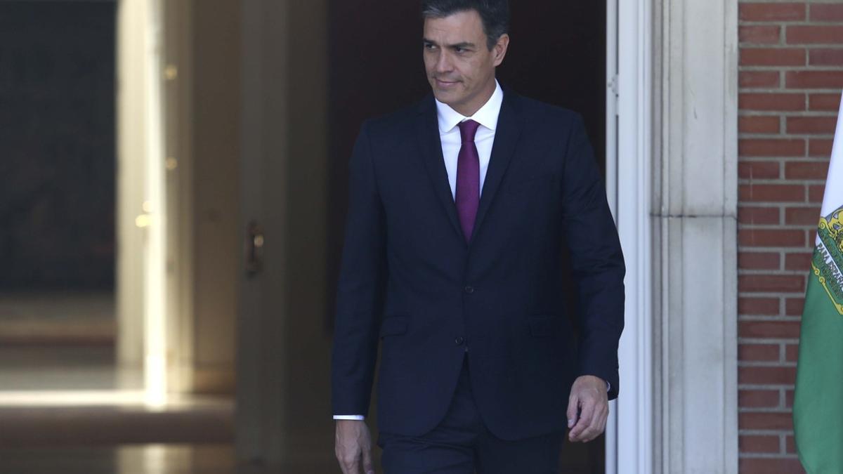 Pedro Sánchez en La Moncloa