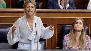 Yolanda Díaz exige a Economía poner condiciones a la opa del BBVA y evitar una fusión con Sabadell