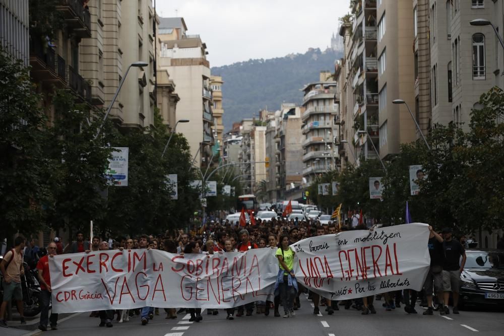 Huelga general en Cataluña