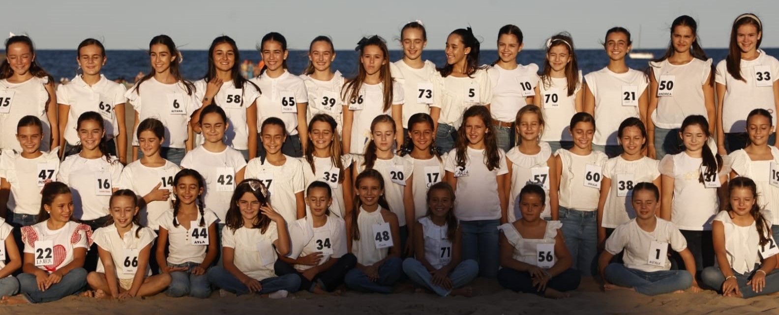 La fiesta playera de las candidatas a Fallera Mayor Infantil de València 2024