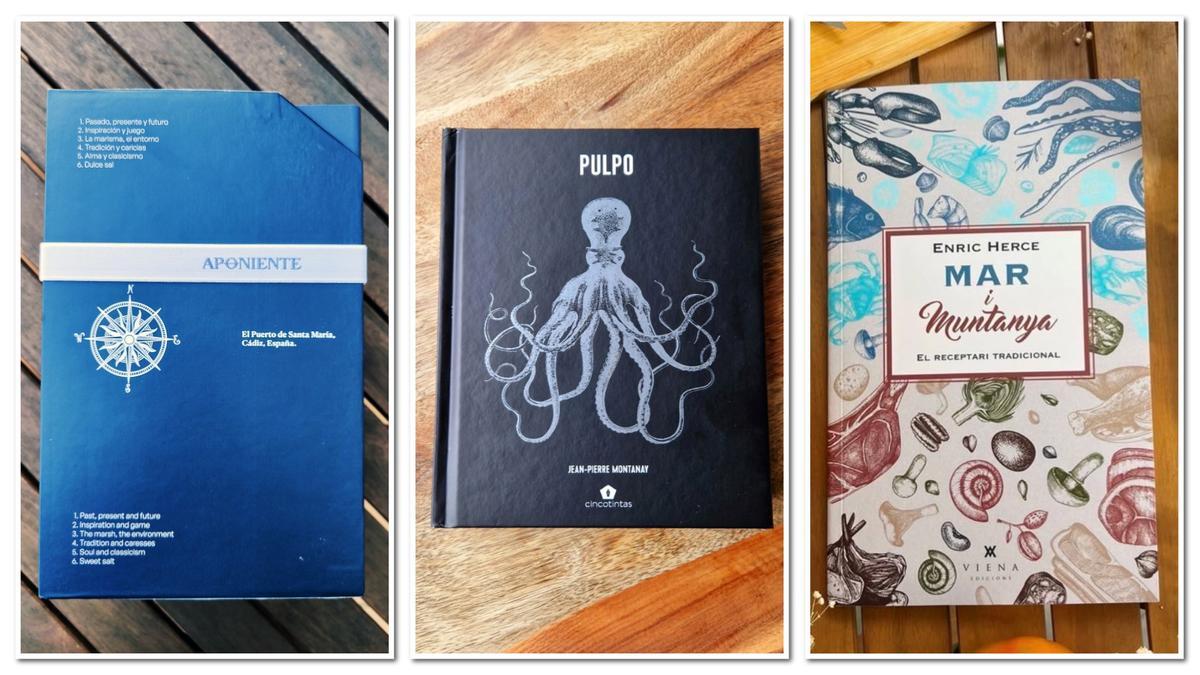 Portadas de libros gastronómicos para Sant Jordi 2025.