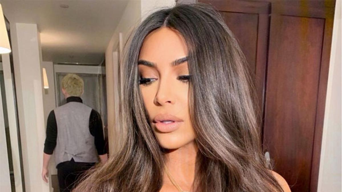 La melena 'glass hair' de Kim Kardashian