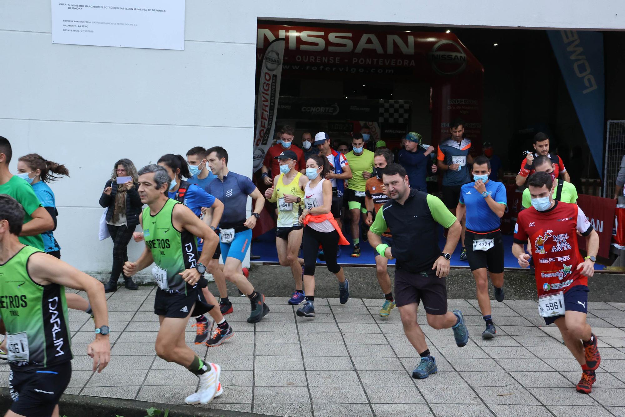 Correr contra viento, lluvia y montaña en A Groba