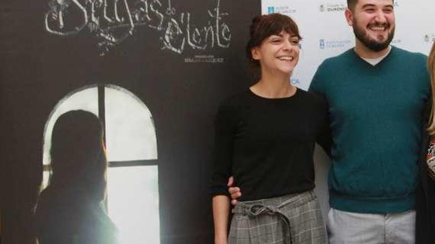 Simón Vázquez y Paula Bañobre, directora de arte del filme. // I.O.