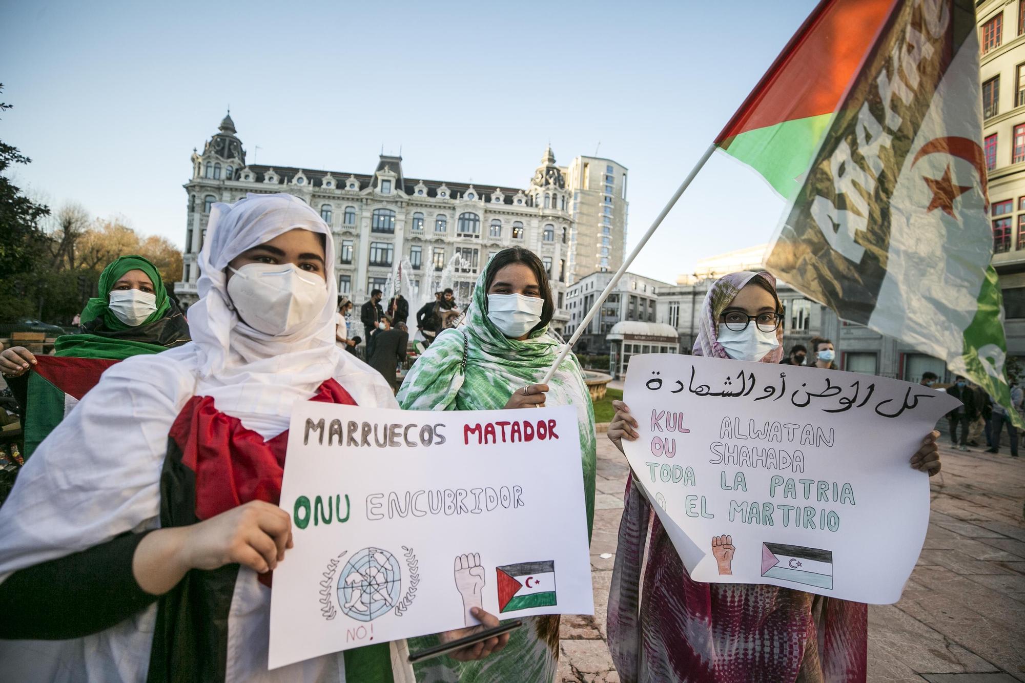 La manifestación saharaui contra la ocupación marroquí, en imágenes