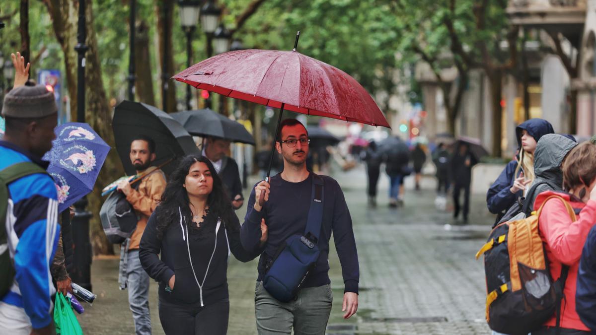 Lluvia en Barcelona