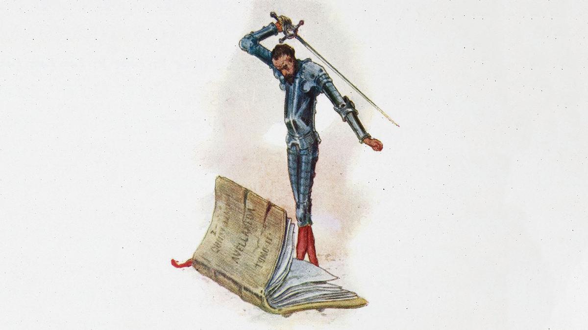 La espada de Don Quijote contra el Quijote de Avellaneda, Londres, 1905