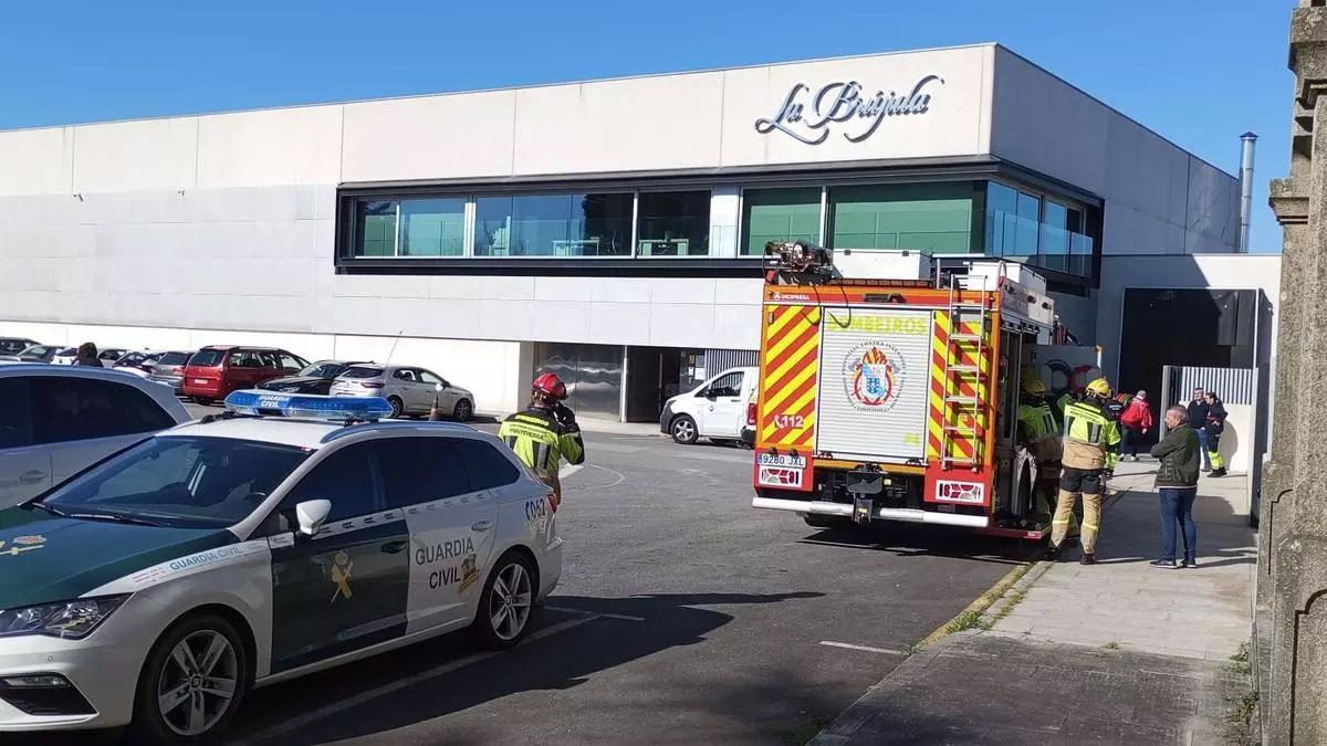 Fábrica conservera de Ribadumia en la que se produjo el fatal accidente laboral.