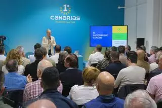 Conferencia de Marino Alduán sobre el nacionalismo, en la sede de 1º Canarias