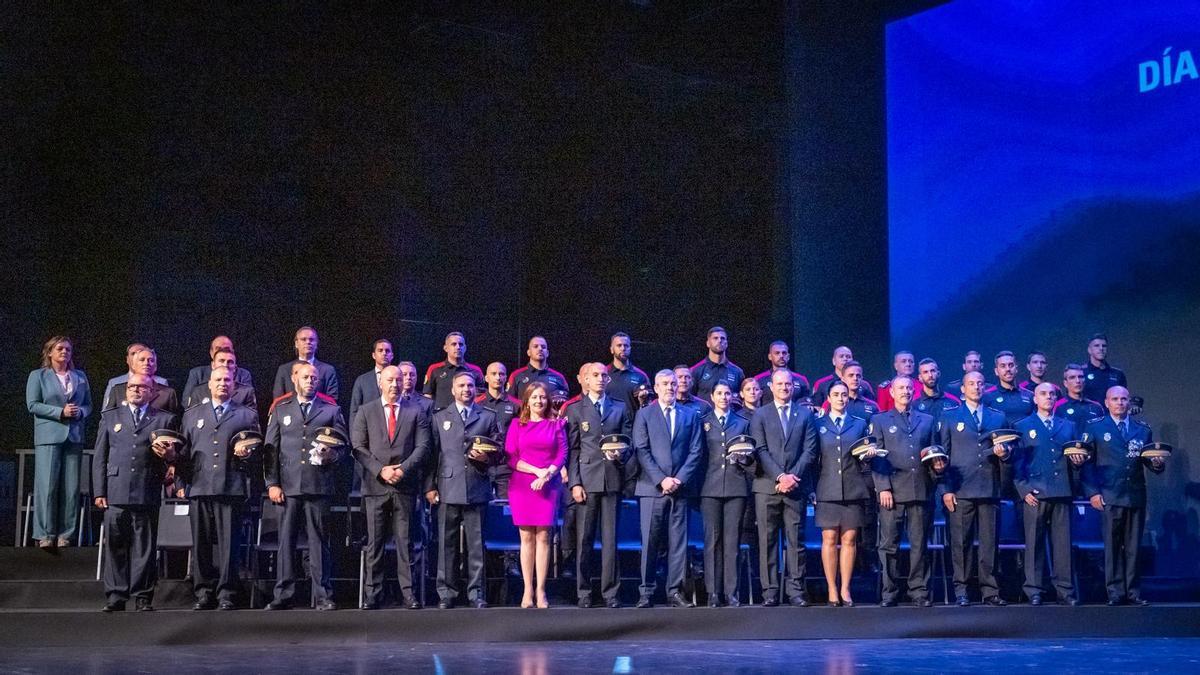 Celebración del Día de la Policía Canaria en Agüimes.