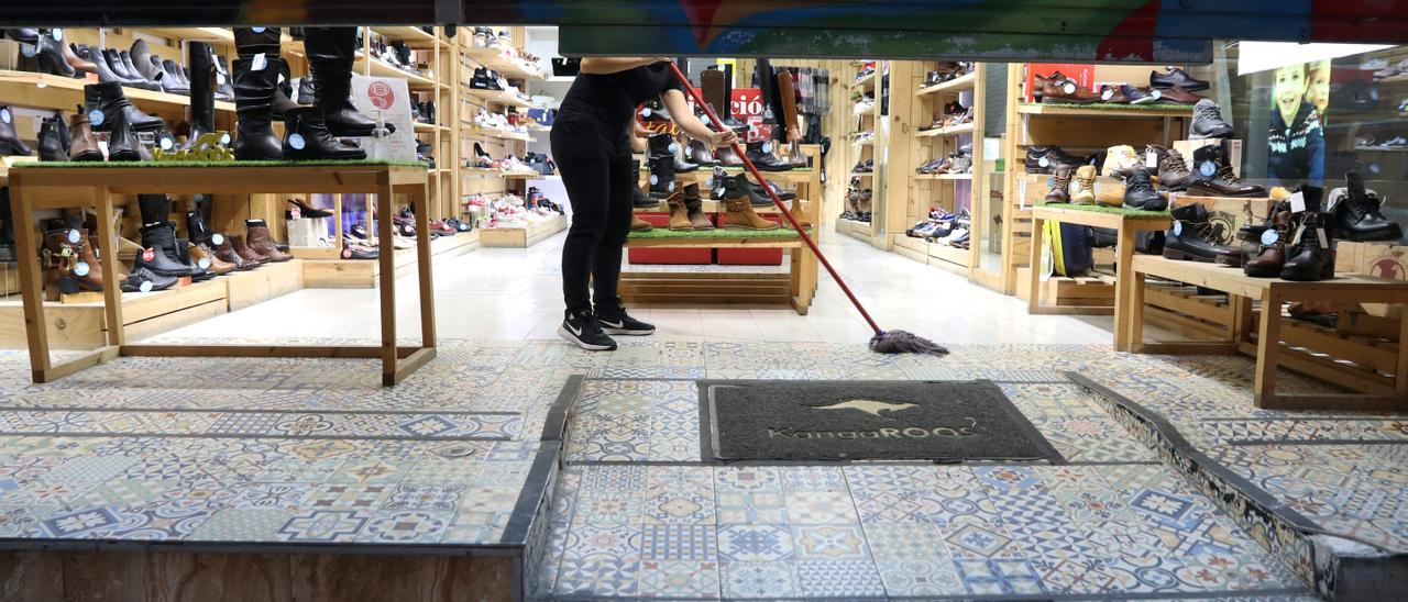 Un comercio en Málaga.