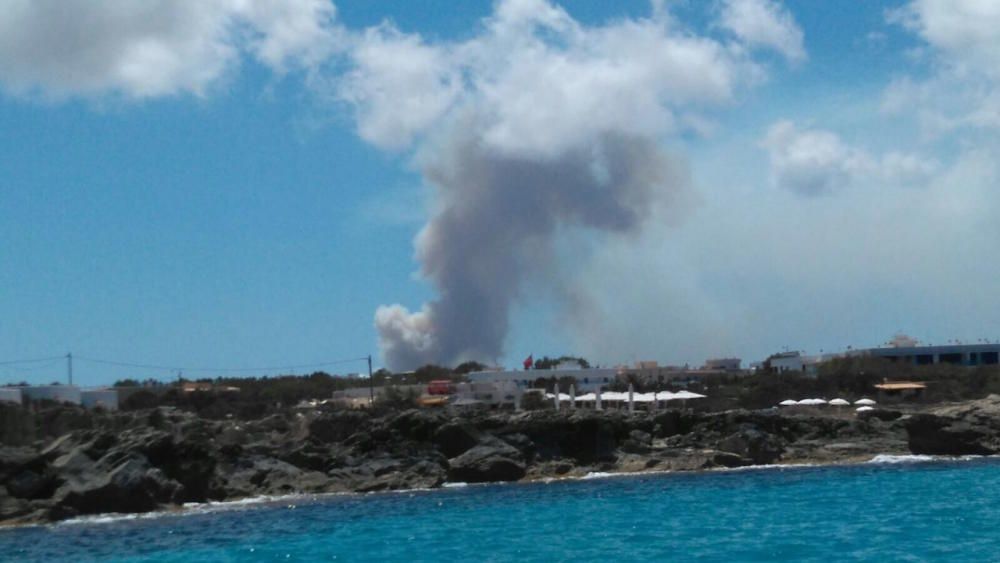 Incendio en Formentera