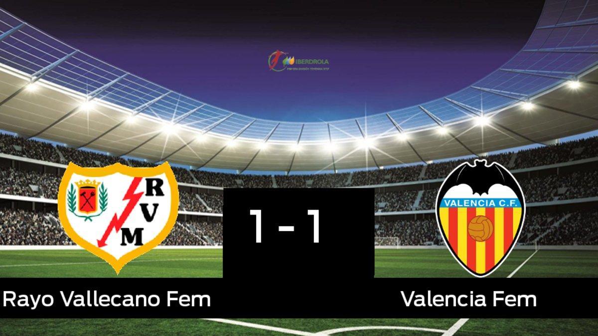 Empate entre Rayo Vallecano y Valencia Femenino