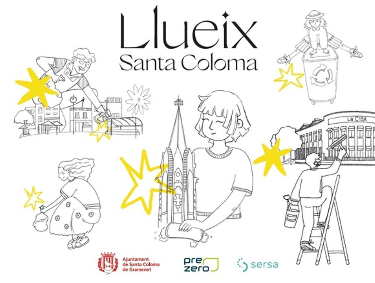 Imagen de la campaña 'Llueix Santa Coloma', impulsada por el consistorio colomense