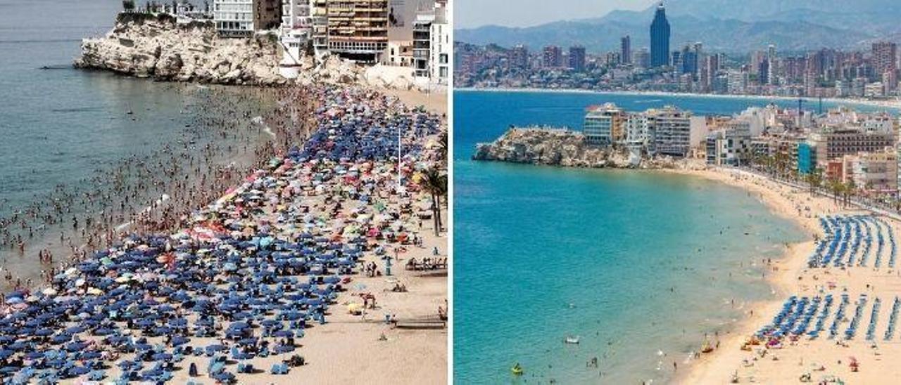 Playa de Levante en Benidorm, una suma de ausencias.