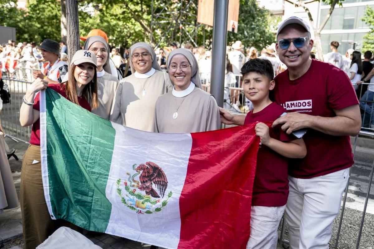 Ambiente en Madrid por la visita del Papa León XIV