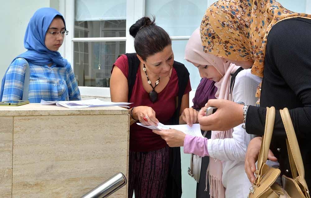 Acto de bienvenida a los estudiantes de intercambi