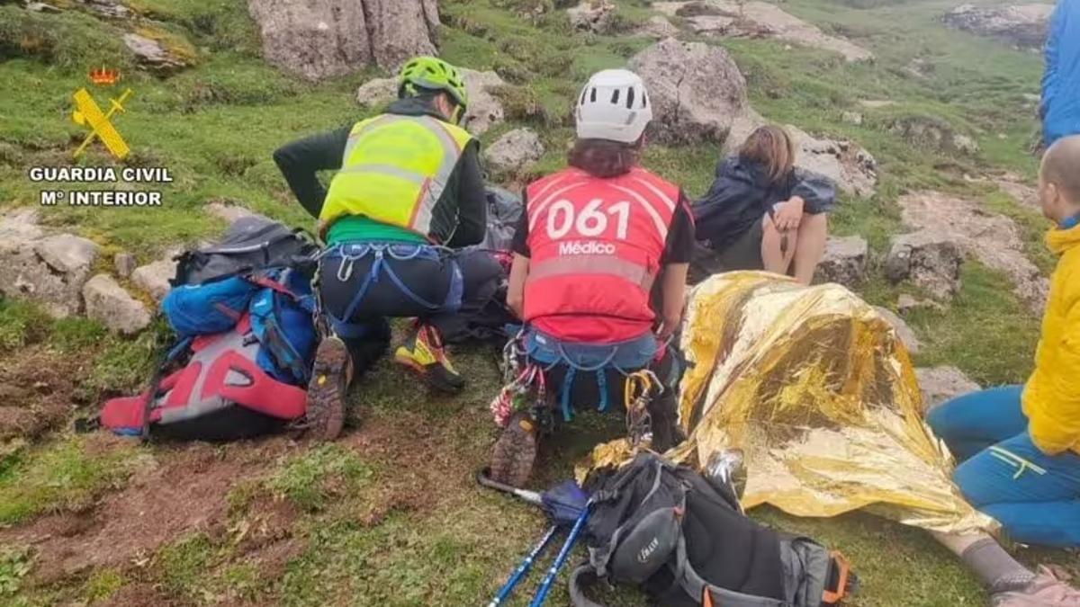Rescate de los dos jóvenes zaragozanos en Huesca