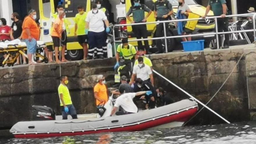 Rescate de un buzo en Puerto del Carmen