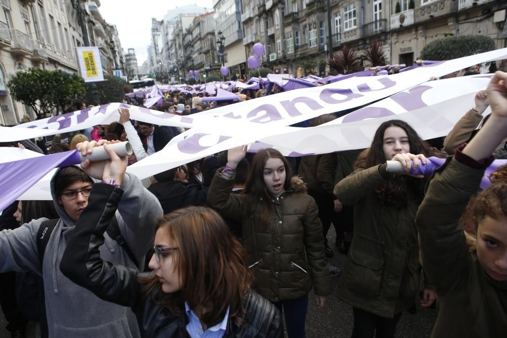 Clamor por el fin de la violencia machista en Vigo